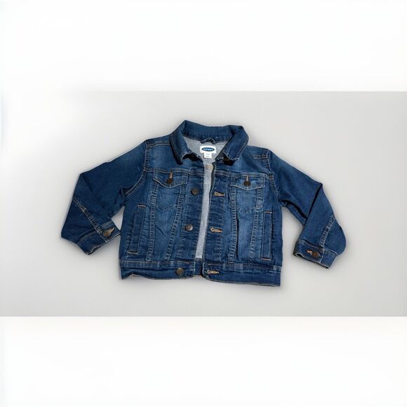 Old Navy Girls Classic Jeans Jacket Snap Buttons Denim‎ Size XS (5) Girls - Picture 1 of 5